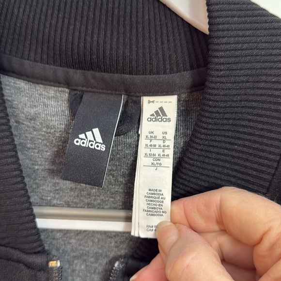 Adidas Black Track Jacket with Logo - Picture 2 of 5
